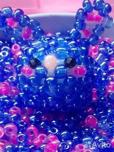 Амигуруми заяц из бисера