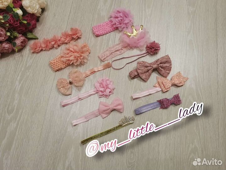 Повязочки на голову для маленькой принцессочки нов