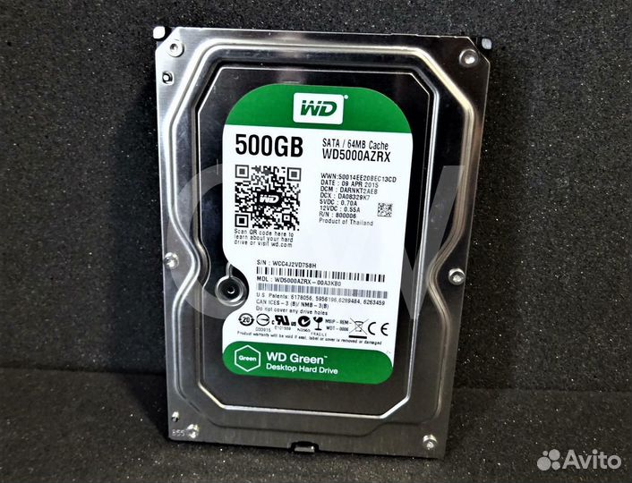 WD Green 500 GB Жесткий диск (тихий)