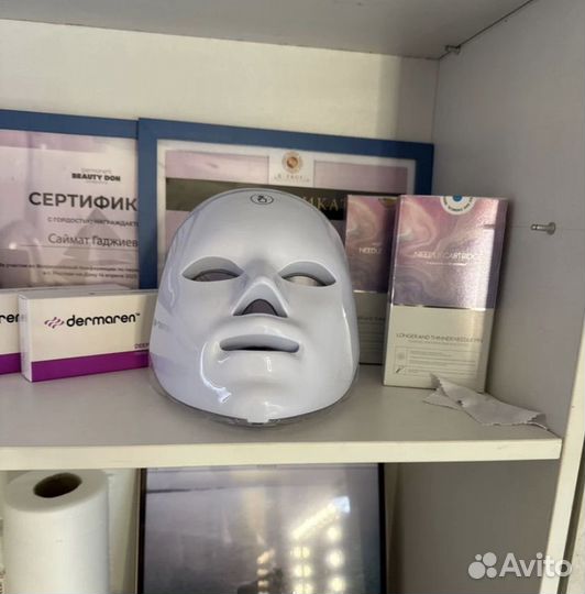 Светодиодная LED маска для лица массажер