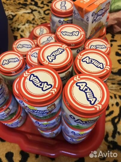 Овощное пюре и мясное Агуша