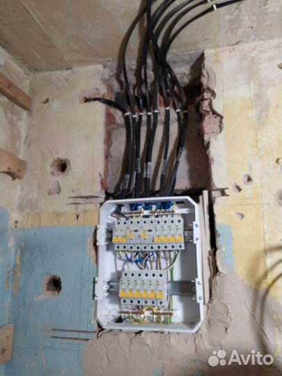 Электрика в квартире. Щиты. Штробление