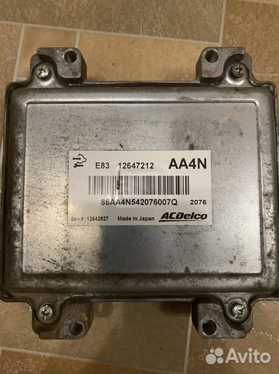 Эбу GM 12647212 для Opel Astra J