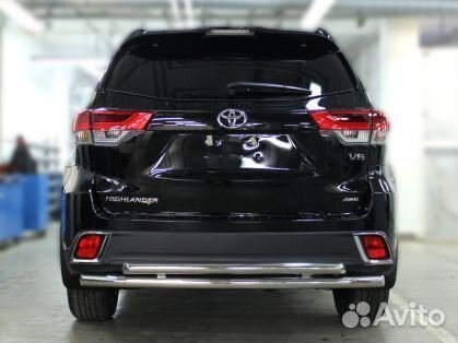 Защита заднего бампера d-60+53 Toyota Highlander