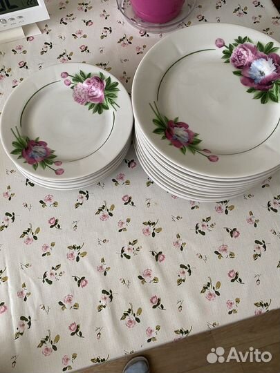 Тарелки:»Добрушский фарфоровый завод»