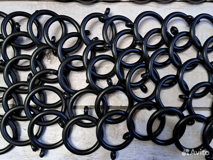 Кольца для штор деревянные 88 штук