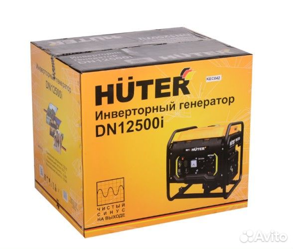 Генератор бензиновый huter DN12500 i инверторный 64/10/12