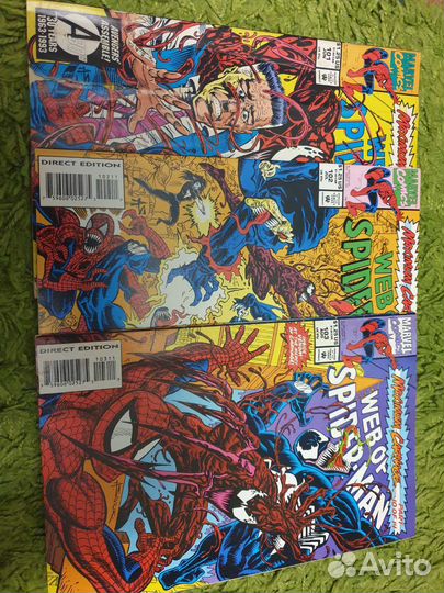 Web of spider Man #101,#102,#103
