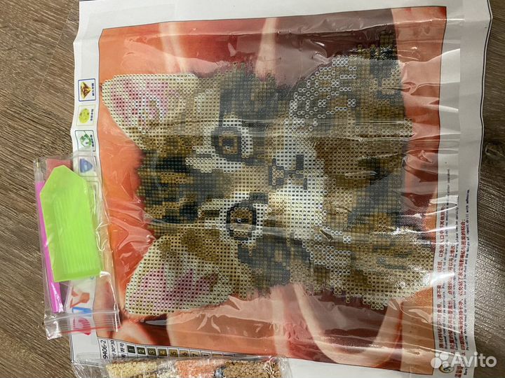 Алмазная вышивка 30х30 мозаика котята