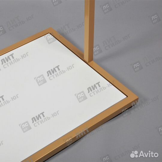 Вешало стойка напольное для одежды с полкой