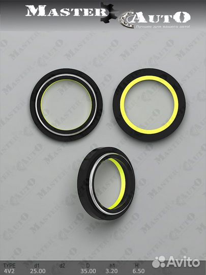 Сальник 25,00/35,00*4,00/6,50 тип 4V2
