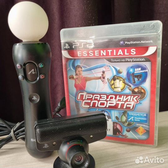 Мув Камера и Диск с Игрой Move Набор PS3 Playstati