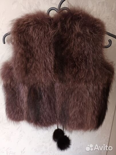 Жилет детский енотовый