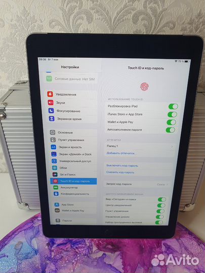 iPad AIR 2 на 64gb SIM, АКБ 90%, идеальный