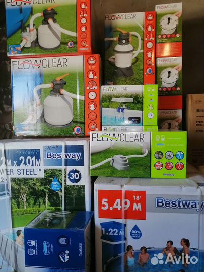 Каркасные бассейны разных размеров