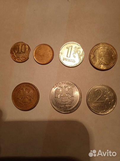 Монеты(очень редкий заводской брак)