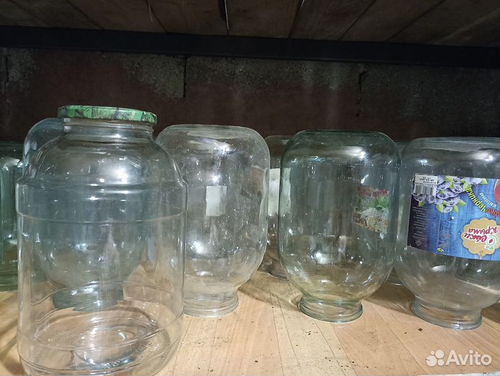 Банки разные. Бутыль стеклянная для вина 18 лит