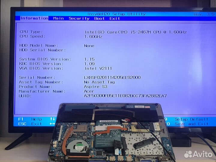 Ноутбук acer s3 ms2346 в разборе