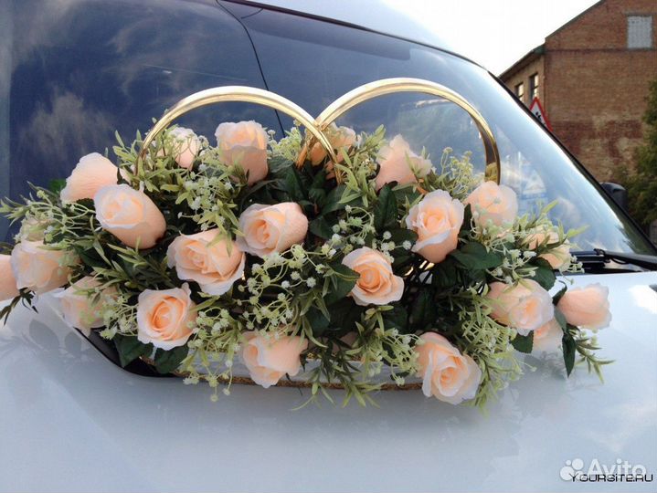 Свадебные украшения на машины