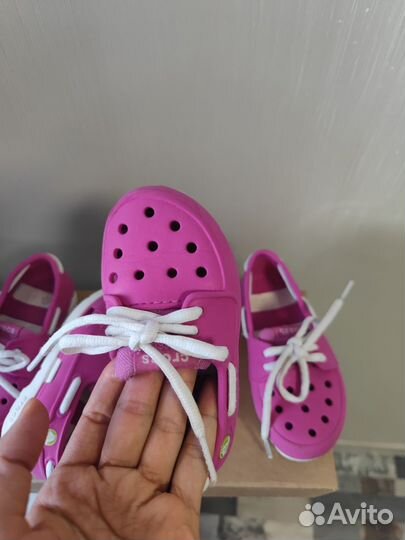 Мокасины crocs для девочек c7,c8