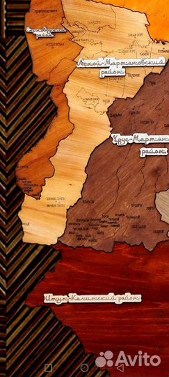 Карта Чеченская Республика Грозный подарок сувенир