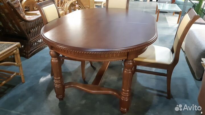 Стол овальный раздвижной 160х110хН75 см