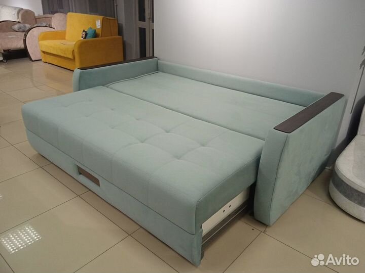 Прямой диван, диван кровать, Мальта 9, минт