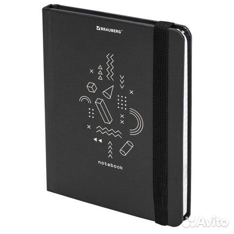 Блокнот с резинкой в клетку 96 л., малый формат А6