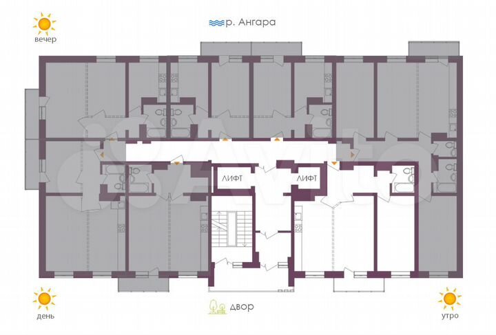 2-к. квартира, 68,5 м², 6/12 эт.