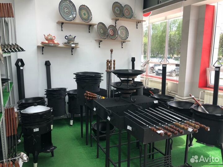 Комплект Казан чугунный 10л + стальная печь