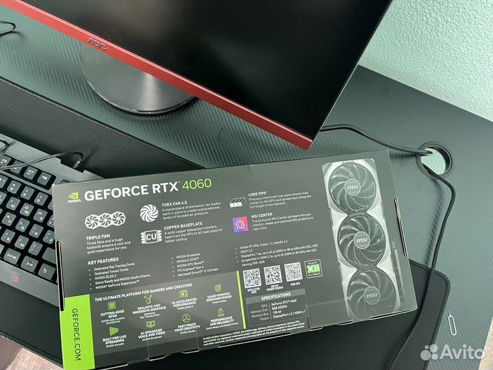 MSI nvidia GeForce RTX 4060 ventus 3X 8G