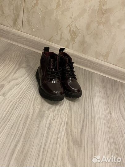Ботинки zara на девочку 21 размер