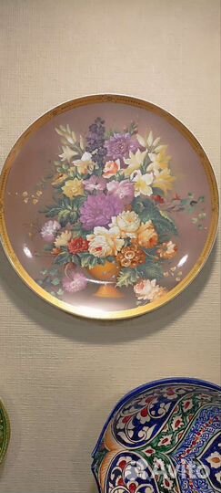 Тарелка декоративная фарфор настенная