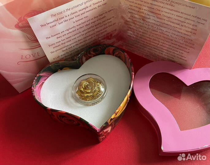 Монета серебро Роза 3D