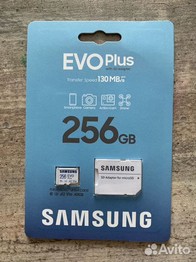 Карта памяти Samsung EVO Plus 256GB MB-MC256KA/RU