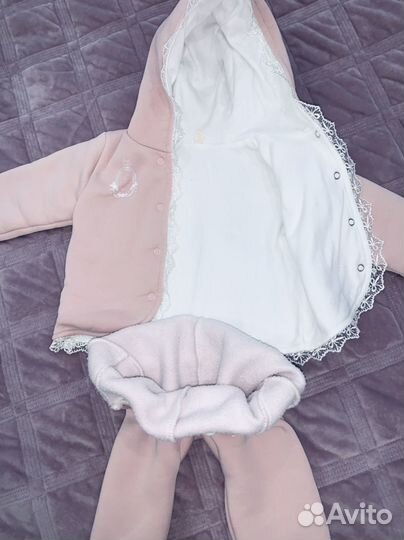 Теплый костюм для девочки