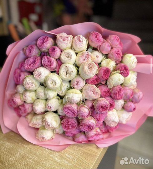 Пионовидные розы кустовые розы букеты с доставкой