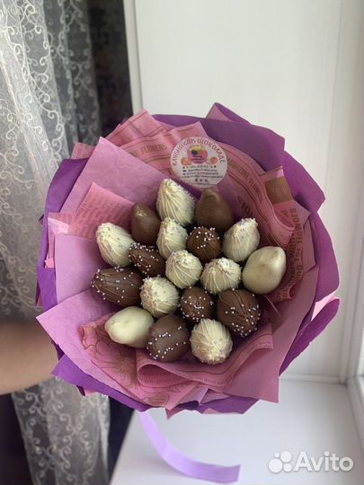 Букет из клубники в шоколаде