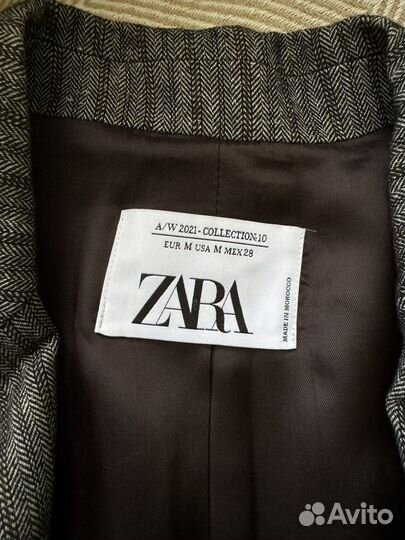 Пиджак Zara серый