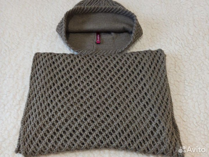 Комплект шапка и шарф весна