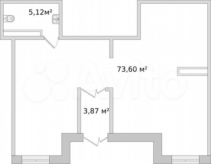 Продам помещение свободного назначения, 85.74 м²