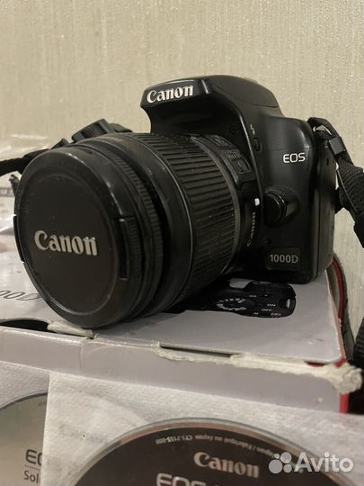 Зеркальный фотоаппарат canon 1000d