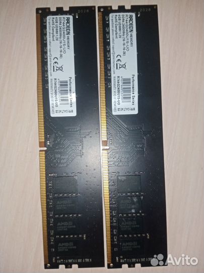 Оперативная память radeon ddr4 4x2 2400 mhz