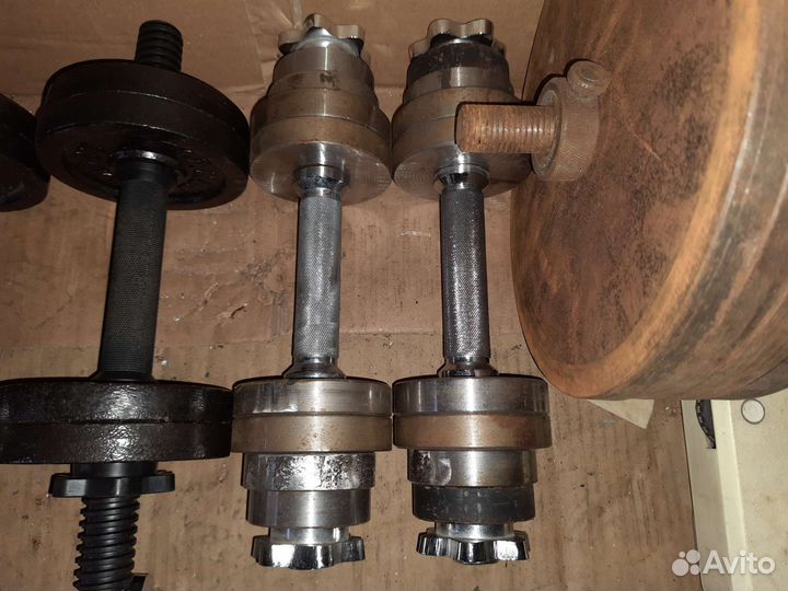 Гантели, грифы, блины, гири, штанги