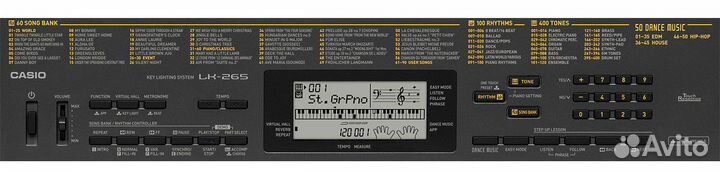 Синтезатор Casio LK-265 + Бесплатная Доставка + Ак
