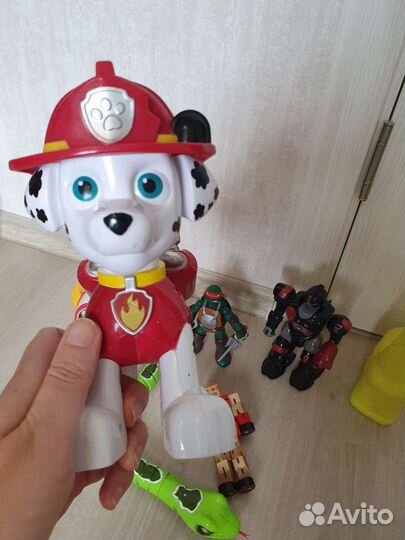 Кубики, буквы, черепашка нинзя, робот, патруль