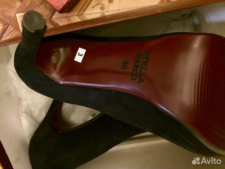 Туфли, новые, натуральная замша, 38 размер