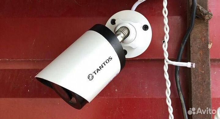 Камера видеонаблюдения с установкой