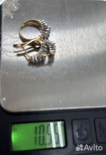 Комплект с бриллиантами 585