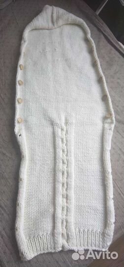 Конверт на выписку, в коляску, вязанный костюм